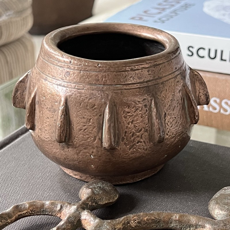 Antique BRONZE Spanish Mortar  3x4 Inch