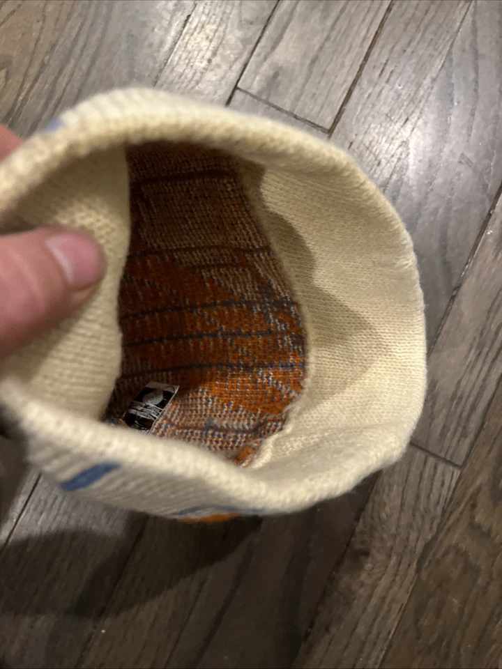 Vintage Lloyd Greenleaf Knit Beanie Hat – Orange Bird Graphic – Made in USA - Image 3 of 4