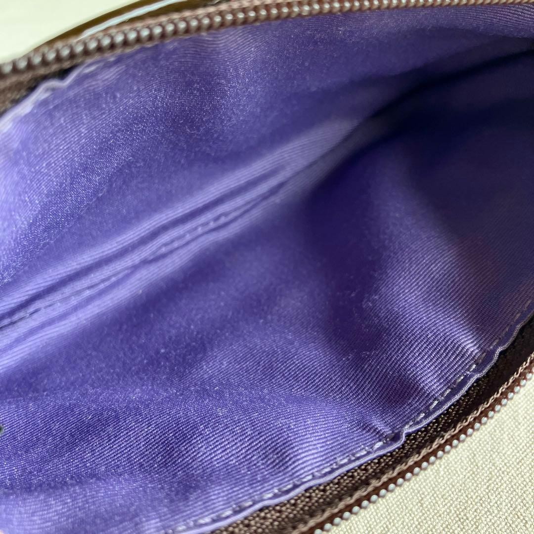 COACH Suede Patchwork Handbag Accessory Pouch Aut… - image 19