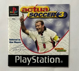 Actua Soccer 3 Review Version with manual Sony PlayStation PSone Not for Resale
