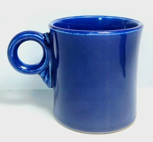 Vintage Fiesta Blue/Cobalt 1936-1951 Fiestaware Tom and Jerry Ring Handle mug