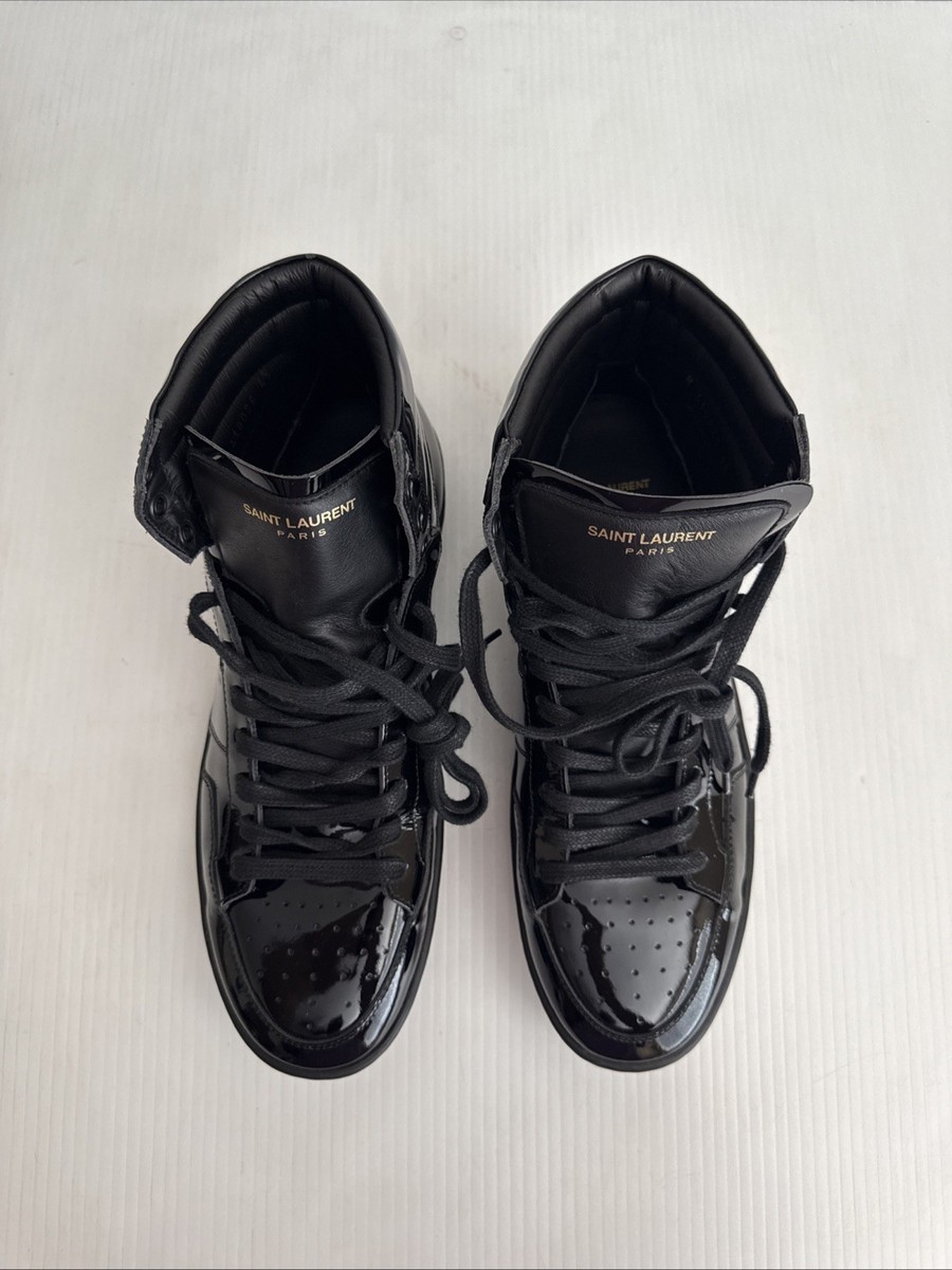 Saint Laurent Court Classic SL/10H High-Top Sneakers - Black