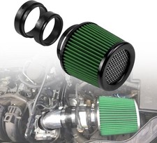 76mm 89mm 102mm Air Filter 3" 3.5" 4" Cold Air Intake Universal Clamp-On Green