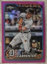 KERRY CARPENTER REFRACTOR PINK 2024 Topps Chrome #196 Tigers