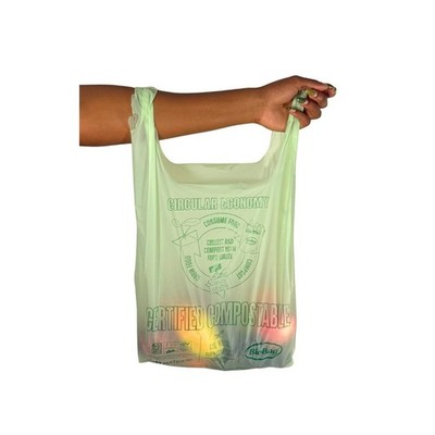 Biobag Usa 100 Certified Compostable Shopping Bags 20 Lb Capacity 10 Gallon 500