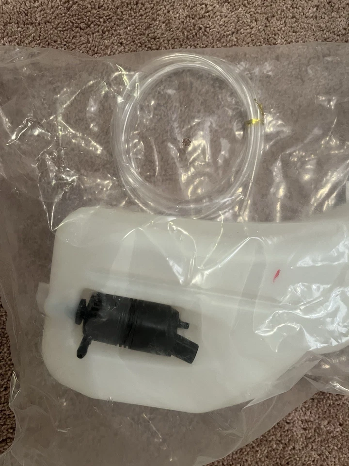 Tanque de garrafa reservatório lavadora de para-brisa com bomba de fluido + tampa para 07-12 Nissan Sentra - Imagem 3 de 3