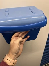 EMPTY 2006 LEGO 4626 Blue Tub Plastic Box Container For Brick Storage 11x7x7