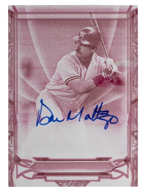 名作】Don Mattingly 直書きサイン 2002 Topps Finest Moments 