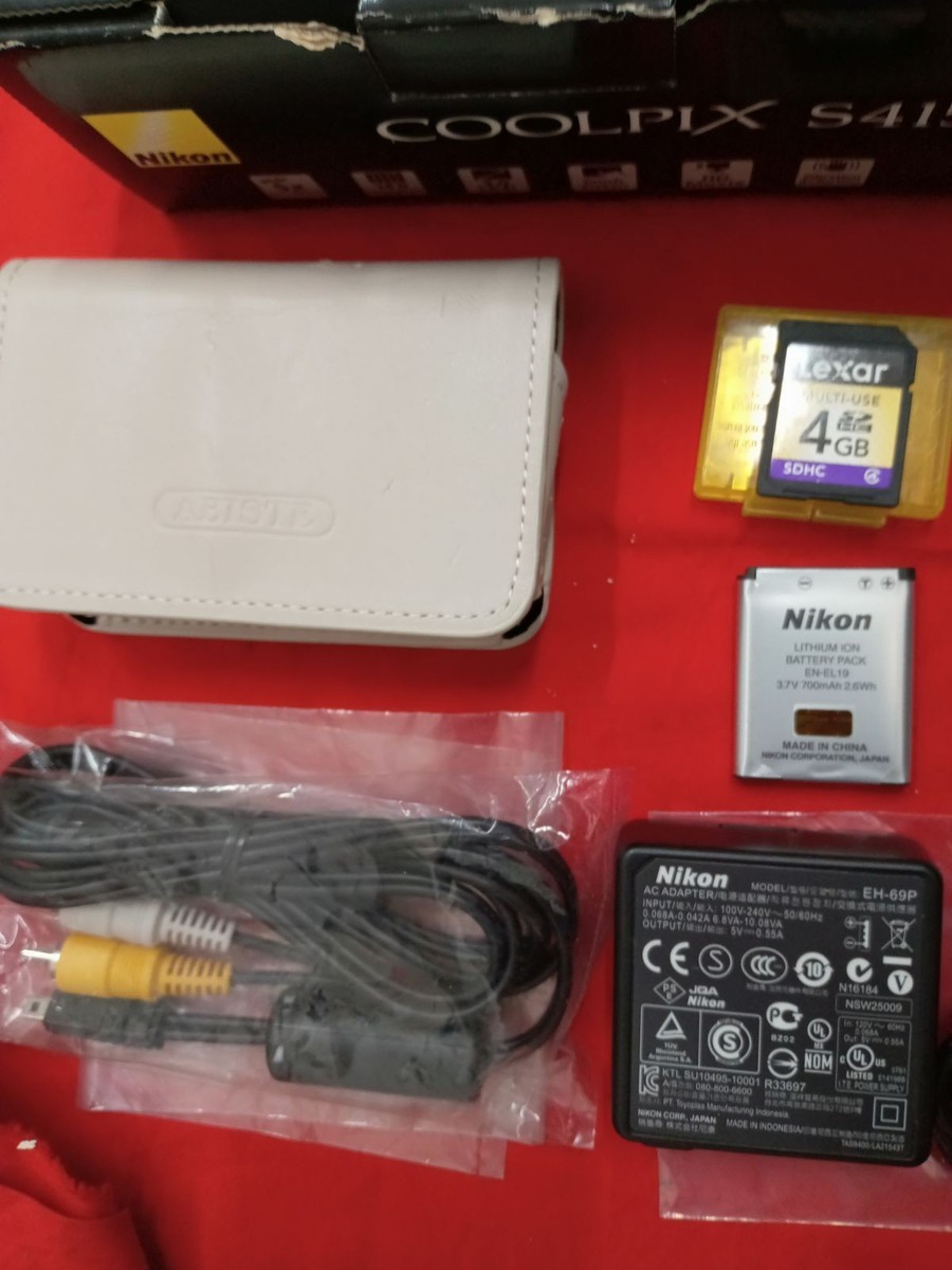 Used] Nikon COOLPIX S4150 Compact Digital Camera with battery Box