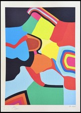 Alberto Burri  Litografia COA originale firmata a penna numerata a matita #