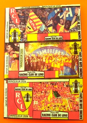 CARNET de TIMBRES NON DECOUPE ,RC LENS REMPORTE LA COUPE de FRANCE 2026, An44 - Photo 1/3