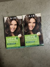 2 Clairol Natural Instincts Hair Color Dye 5G Medium Golden Brown Semi Permanent