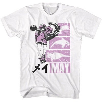 Guilty Gear - May Mit Sea Friends - Weißes Kurzarmshirt Für Erwachsene