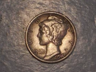 1916 Mercury Dime (XF+, 1st Yr., Die Rotation, & Attractive)