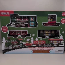 Peanuts Snoopy Christmas Express 12 Piece Ready-to-Play Train Set + Instructions