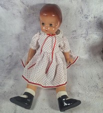 Effanbee Patsy-Ann Doll #9702 With Polka Dot Dress & Shoes 17-Inch Vinyl Vintage