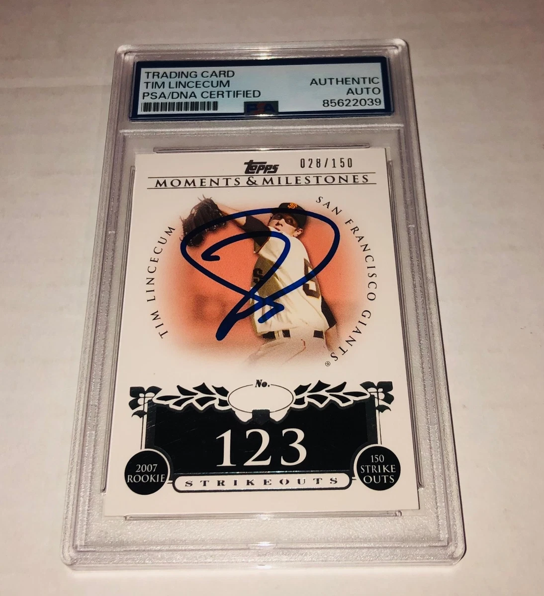 Tim Lincecum Baseball San Francisco Giants Autographed Sports