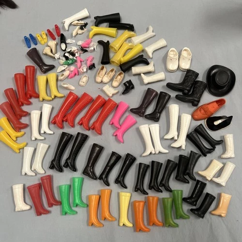 Vintage Barbie Clone Fashion Doll Shoe Boot lot (hong Kong etc)