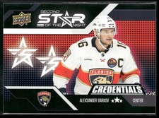 2022-23 UD Credentials #2S-5 Aleksander Barkov Star of the Night: Second Star