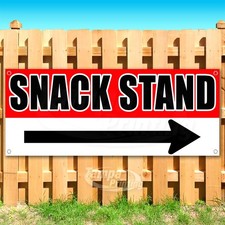 SNACK STAND Advertising Food Restaurant Vinyl Banner Flag Sign USA SB10761