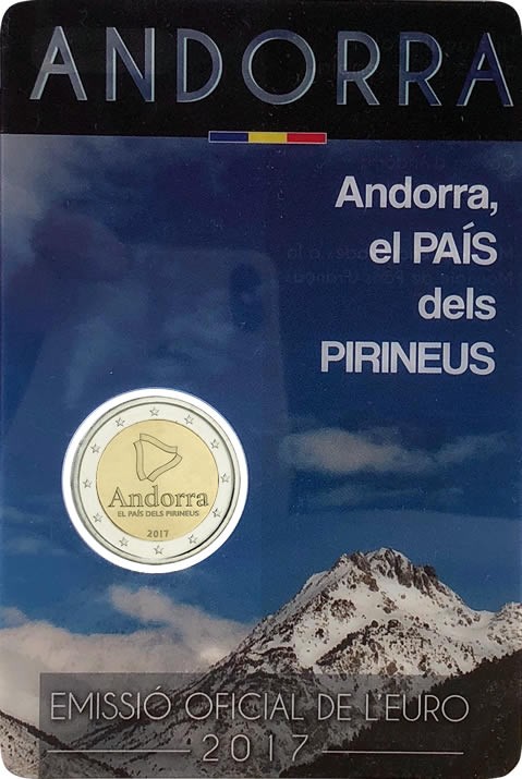 Andorre 2 EUROS COMMÉMO. 2017 - le pays des Pyrénées