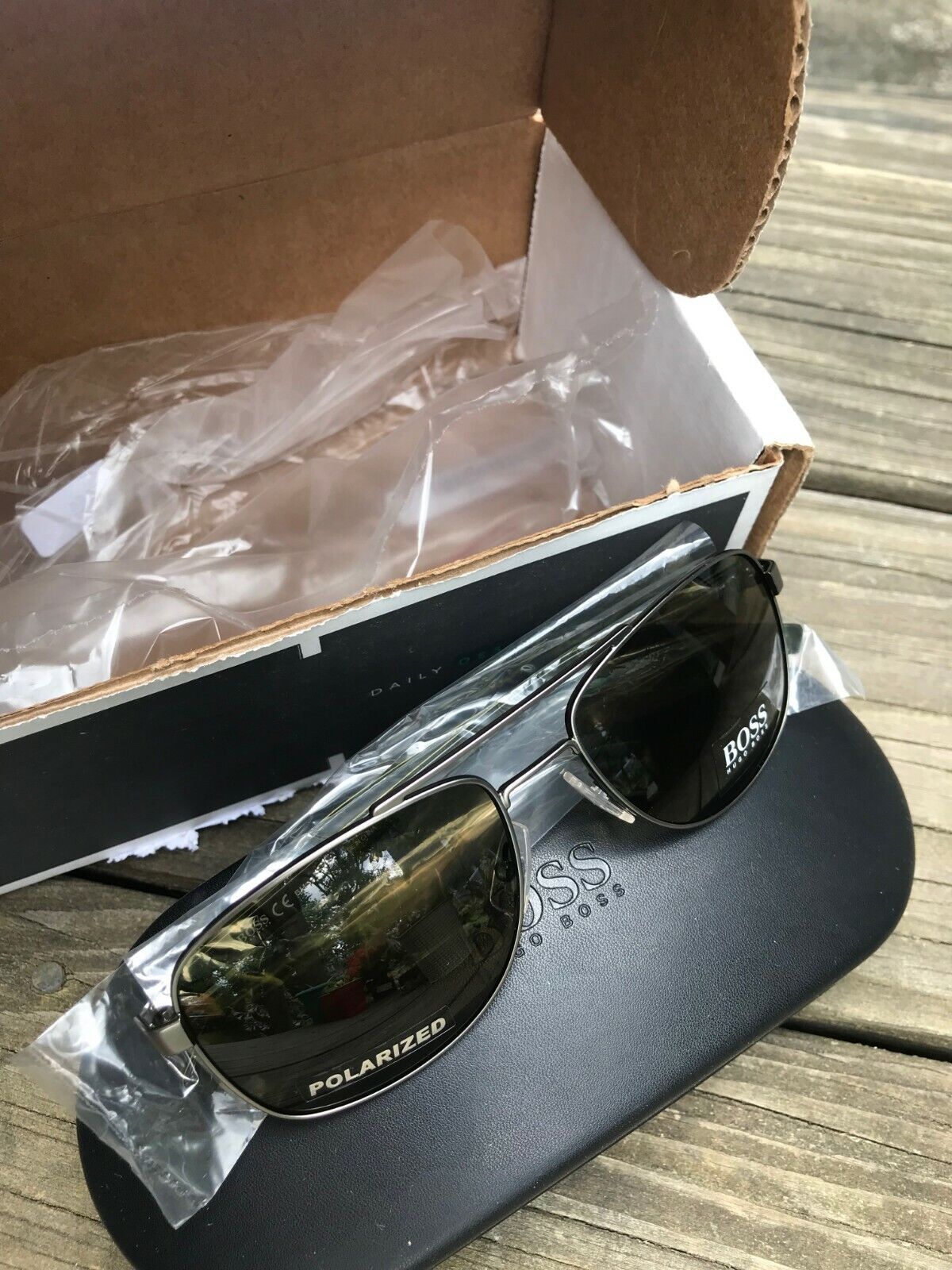 hugo boss polarised sunglasses