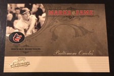2005 Absolute BROOKS ROBINSON Marks Of Fame SP #d 71/150! ORIOLES