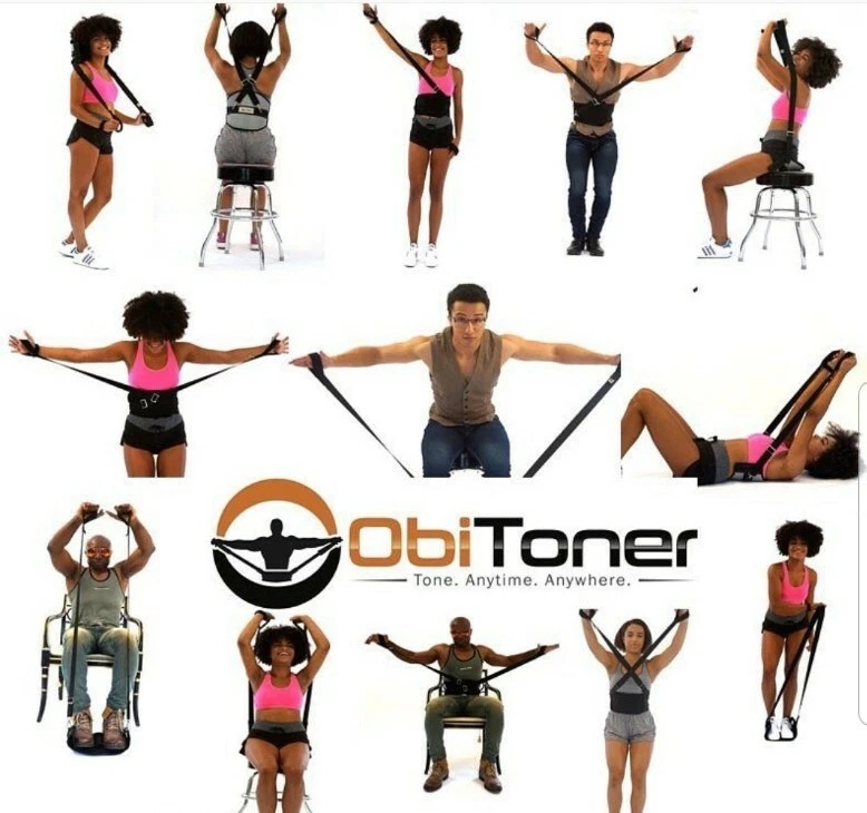 Obitoner Workout Resistance Belt BANDS Fitnesss Exercise ANYWHERE