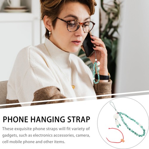 Crystal Beads Hand Wrist Beaded Phone Cord Mobile Phone Strap - 第 2/12 張圖片