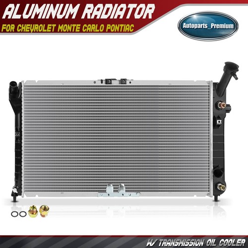 YUFUQIDA 4-Row Full Aluminum Radiator W/ Oil Cooler For 1973-1976 Chevy Corvette C3 V8 5.7L 7.4L