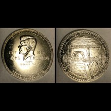 Original 1964 New York Worlds Fair NYWF souvenir coin - President John F Kennedy