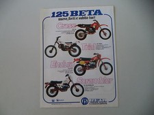 advertising Pubblicità 1981 MOTO BETA CR 125 CROSS/TRIAL/RCE ENDURO/SCRAMBLER