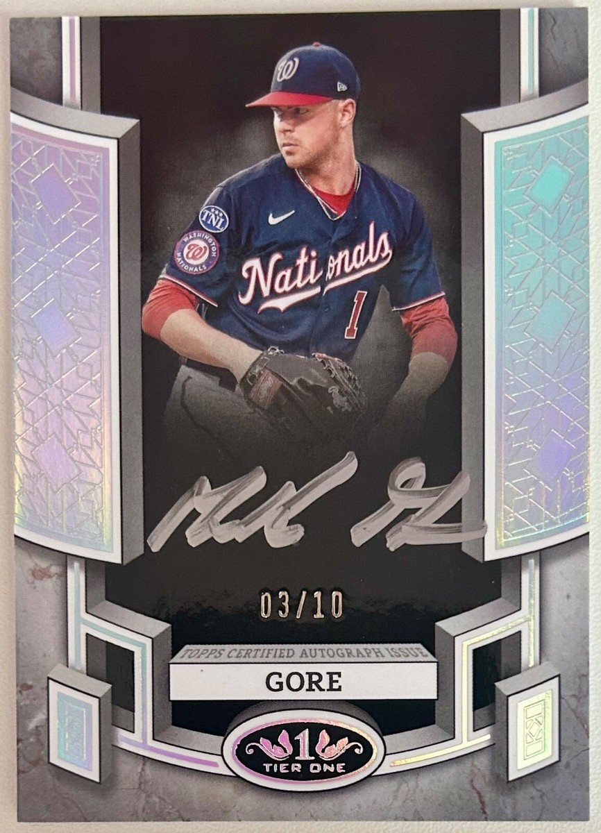 Mackenzie Gore 2024 Topps Tier One Break Out Auto #/10 Silver Ink 