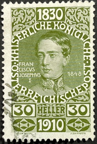 Austria, 80th Birthday Kaiser Franz Josef, F-VF, Used, Scott #137, Michel 170