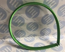 Narrow Plain Satin Covered Alice Band Hair Band Headband 1cm Green Colour