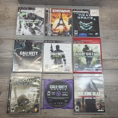 ps3   FPSセット Ps3 9 Game Lot FPS Call Of Duty, Tom Clancey, Resistance, Walking