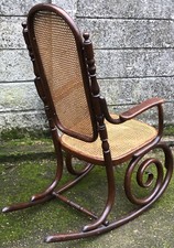 VERY RARE THONET ADULTS  BENTWOOD ROCKING ARMCHAIR