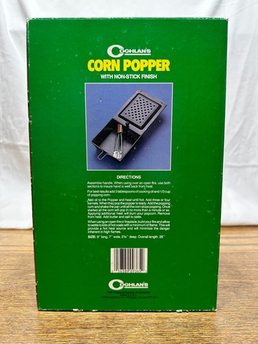 Coghlan's Popcorn Popper #9365 Camp Fire Stove Non-Stick 2 Piece Handle - Picture 4 of 8