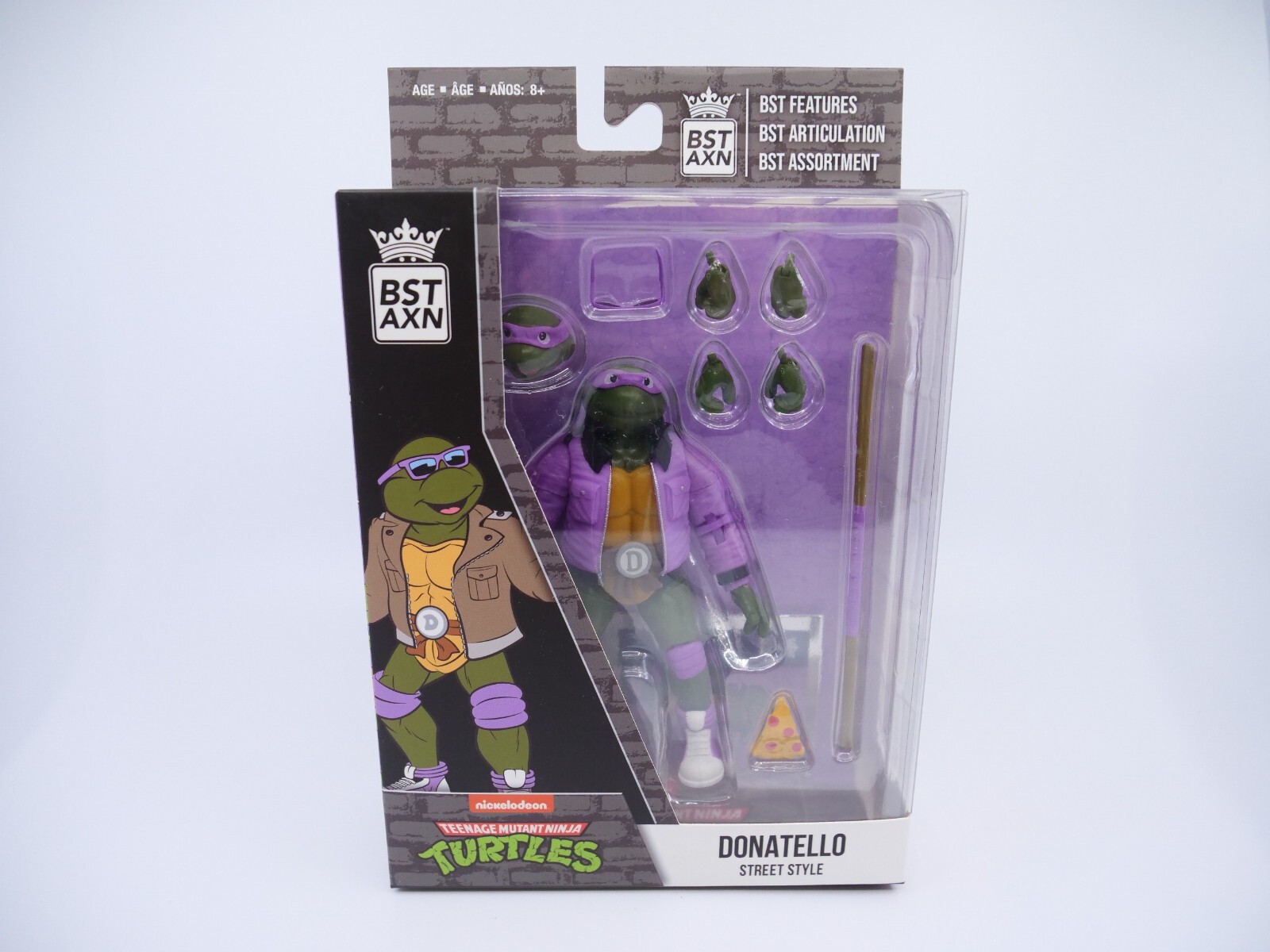 Figurine Donatello Turtles Street Style figurine articulée stable pour vitrine BST AXN