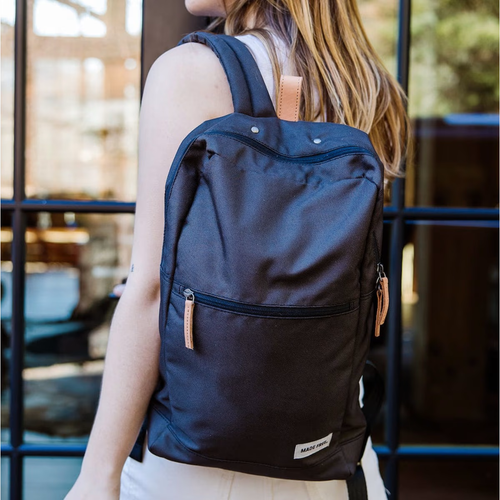 Urban Pack Mini Backpack - Charcoal Black, Eco-Friendly, Lightweight, Travel NEW