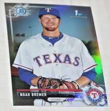 2017 Bowman Chrome Draft Refractor #BDC-127 Noah Bremer * 1st Bowman ! Rangers