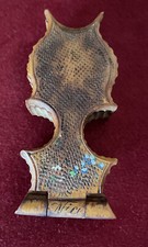 Antique 1900s Carved Wood Black Forest Pocket Watch Display/Holder for Watch