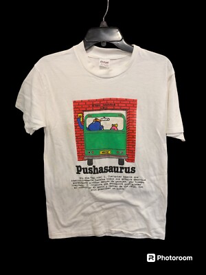 Pushasaurus Unique T-shirt Medium USA Stedman Tag SOME STAINS
