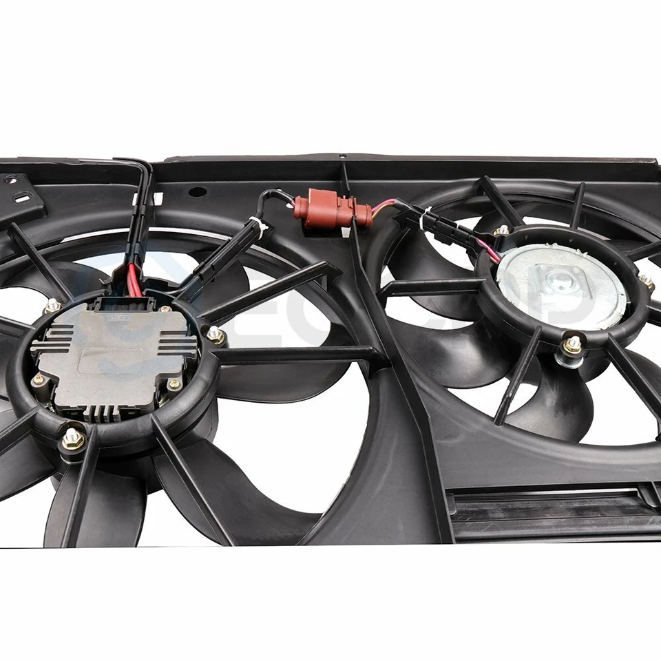 AC Condenser Cooling Fan Kit For 2005-2010 Volkswagen Jetta 2006-2013 Audi A3 - Image 4 of 4