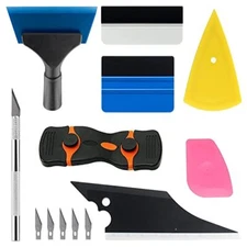 Car Window Film Tinting Tools Kit Auto Vinyl Wrap Installation Scrapers Tools
