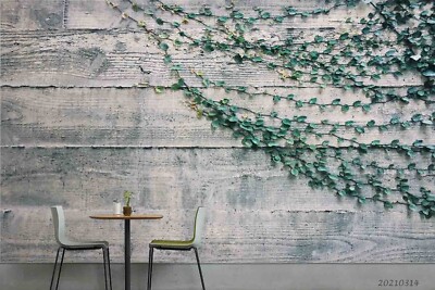3D Plant Wood Grain Texture Wallpaper Wall Murals Removable Wallpaper
