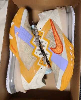NEW Men's Size 7 Nike Mimi Plange x LeBron 18 Low Scarred Perfection DR6114-100