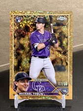 2023 Topps Gilded Michael Toglia Gold Mini Diamond /50 RC Rockies