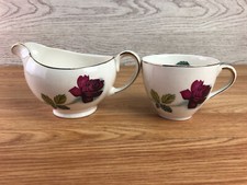 Alfred Meakin Cup And Milk Jug Realm Rose Design