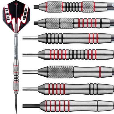 Ruthless | Tungsten Darts Set | Scallop Black Red | mehrere Gewichte 21g - 29g